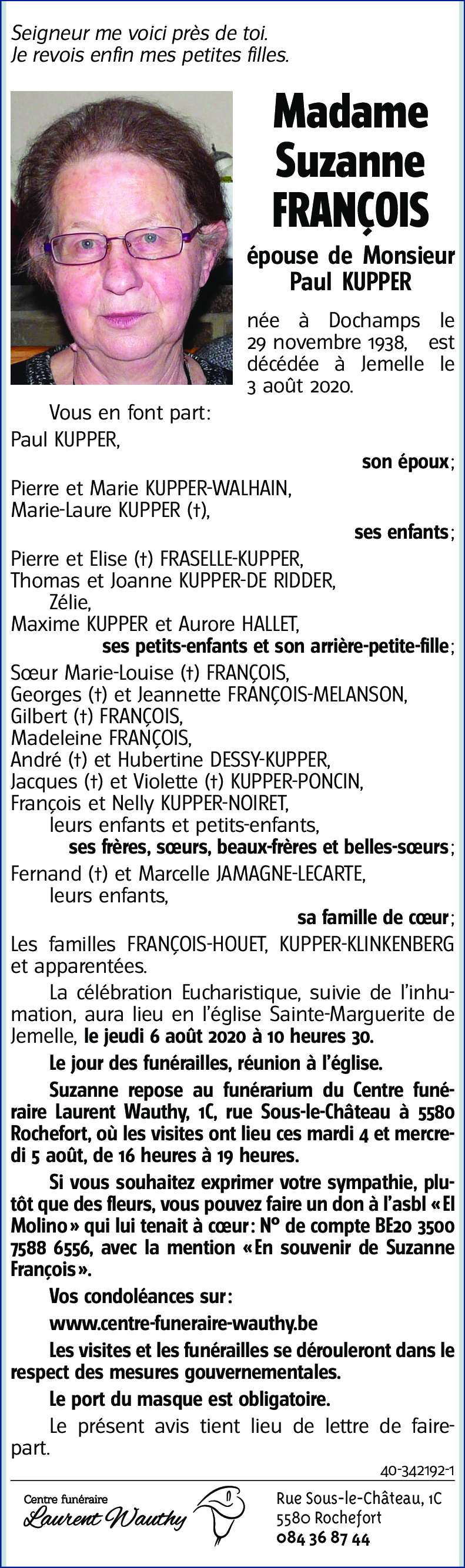 Suzanne FRANÇOIS