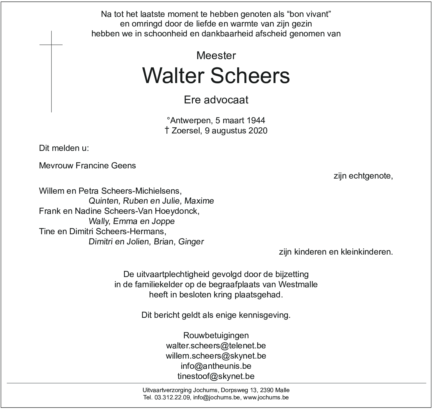Walter Scheers