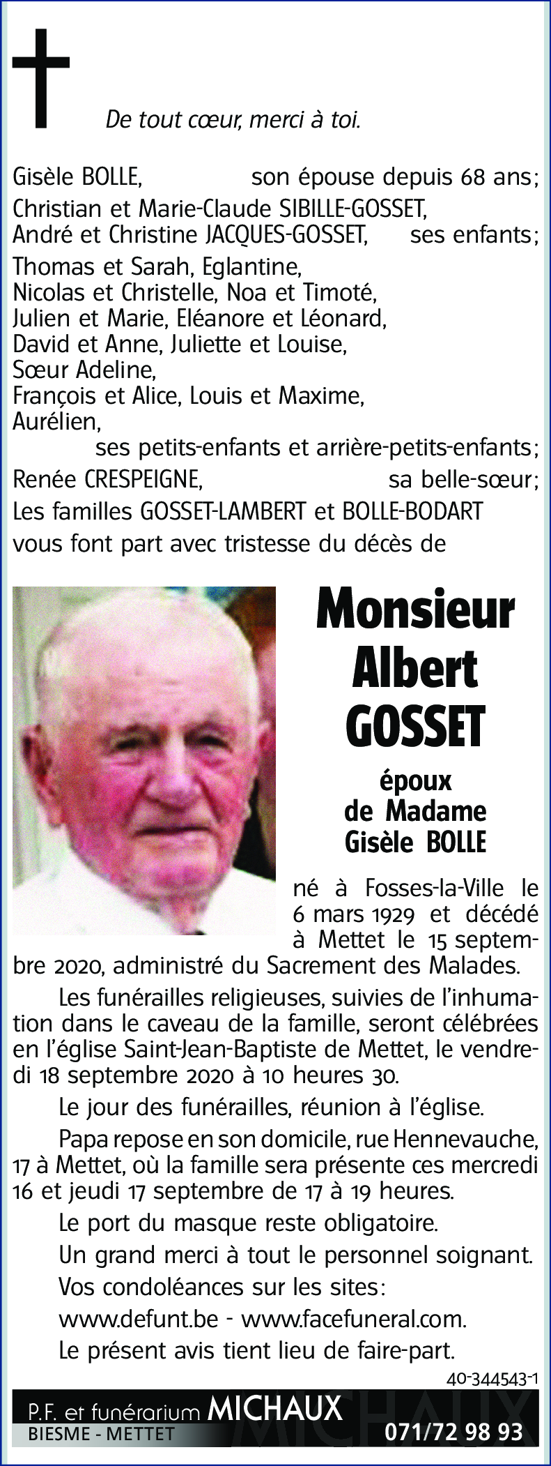 Albert GOSSET