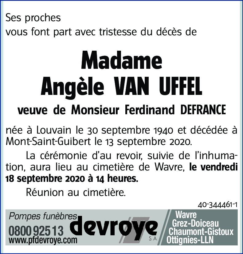 Angèle VAN UFFEL