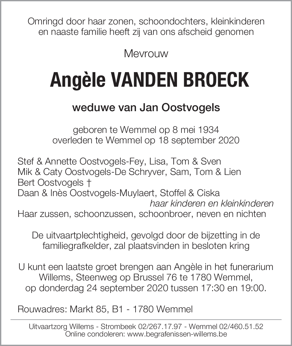 Angèle Vanden Broeck