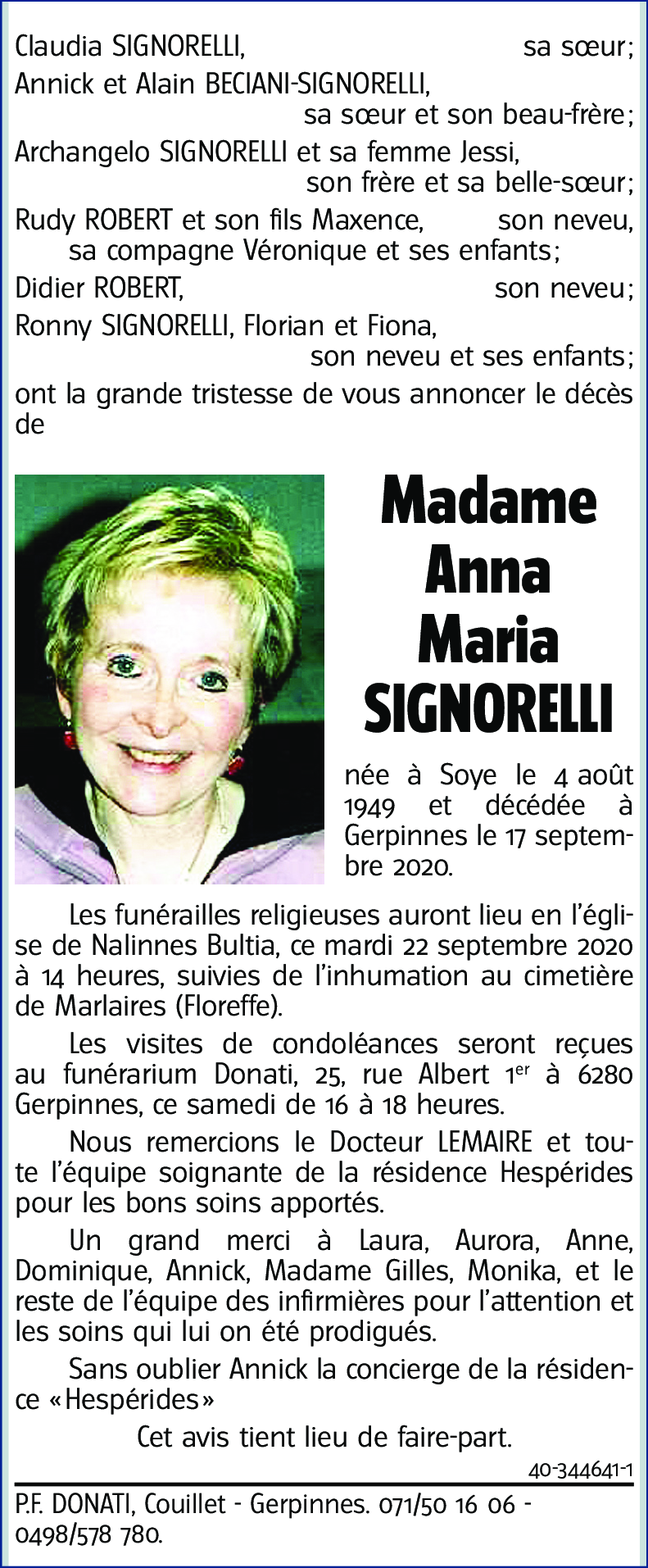 Anna Maria SIGNORELLI