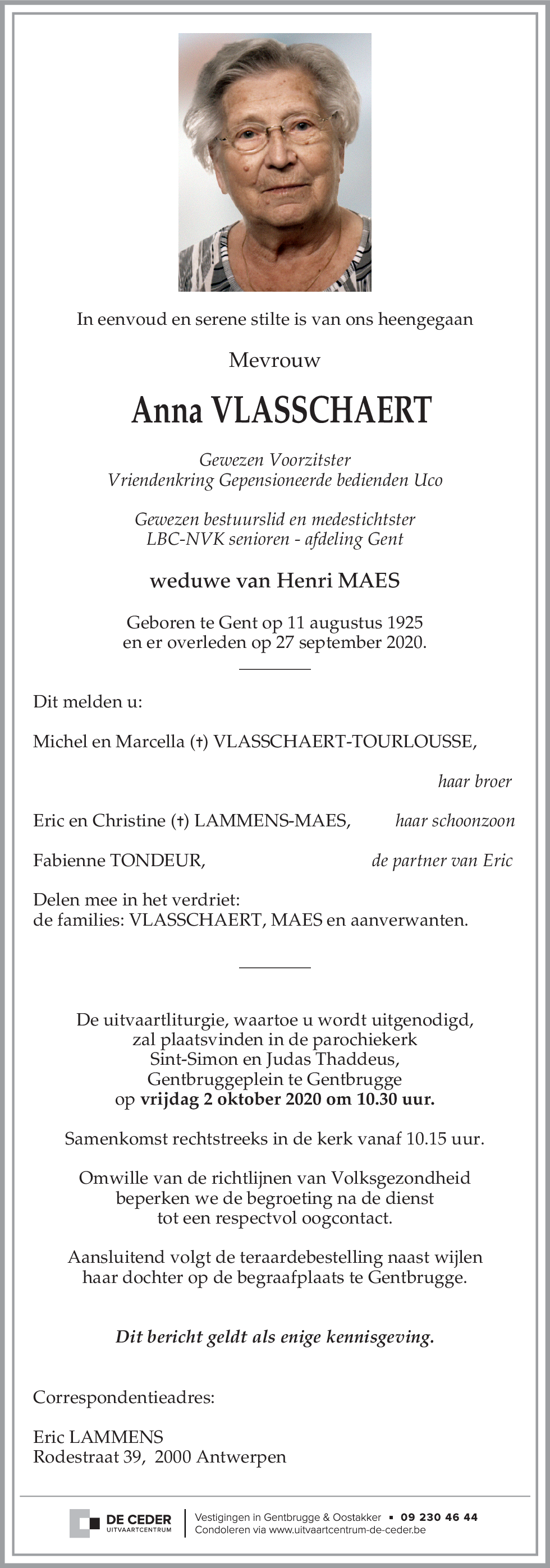 Anna VLASSCHAERT