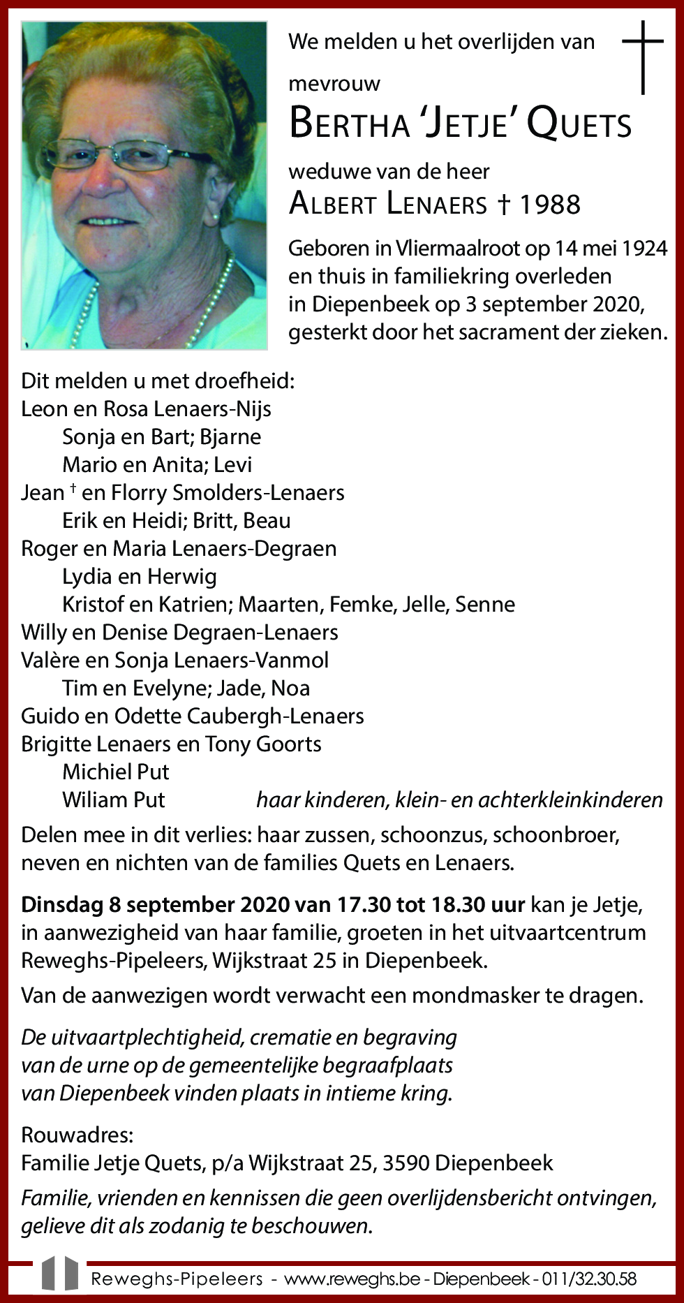 Bertha 'Jetje' Quets