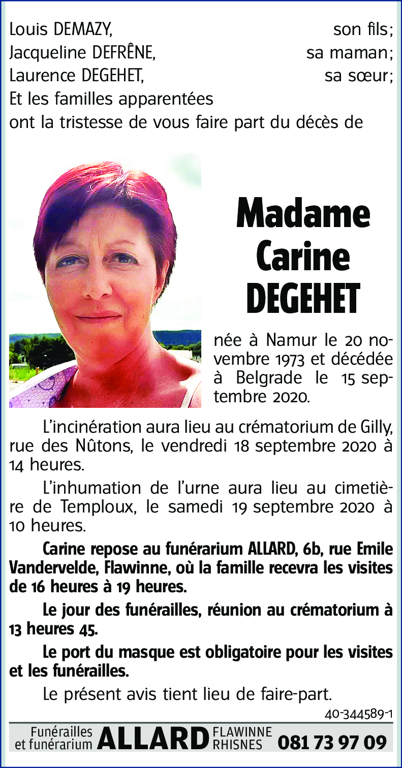 Carine DEGEHET