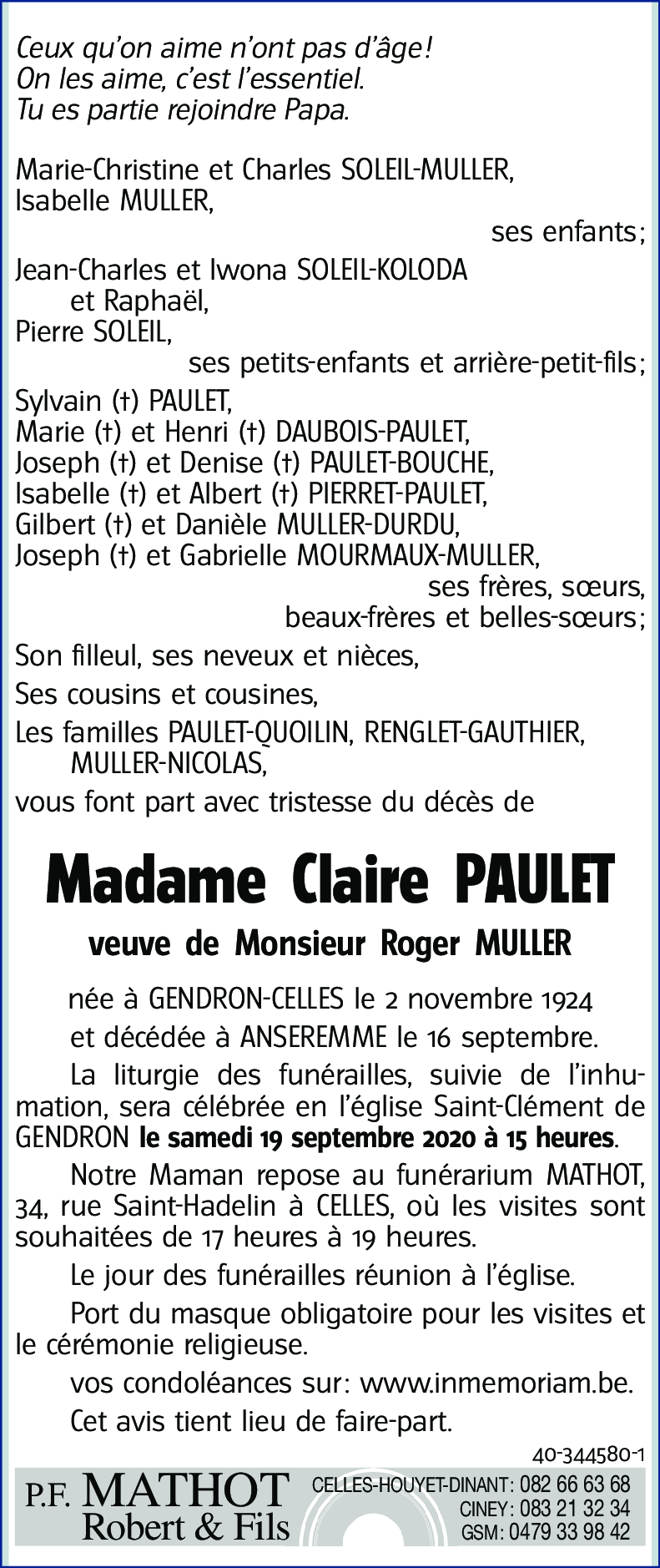 Claire PAULET