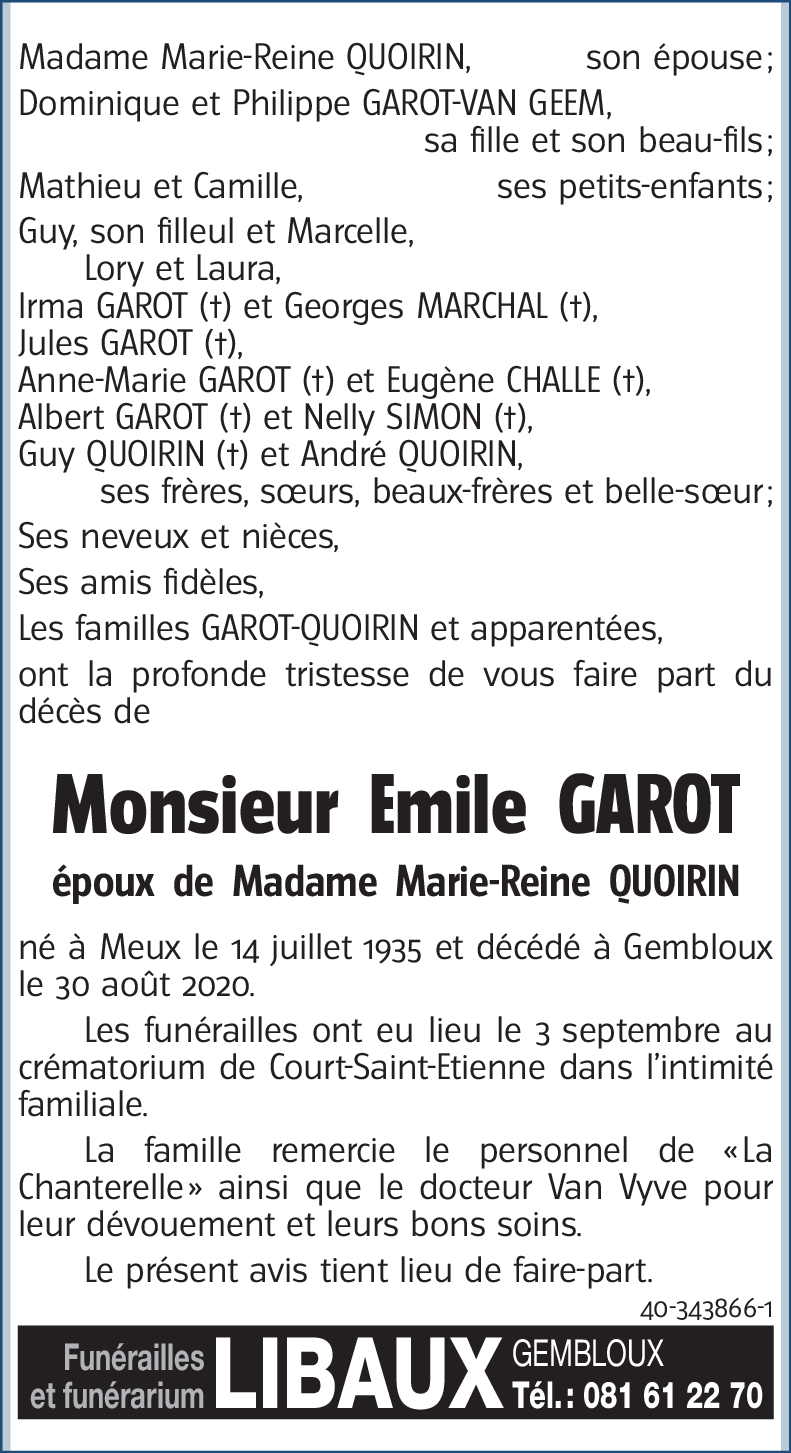 Emile GAROT