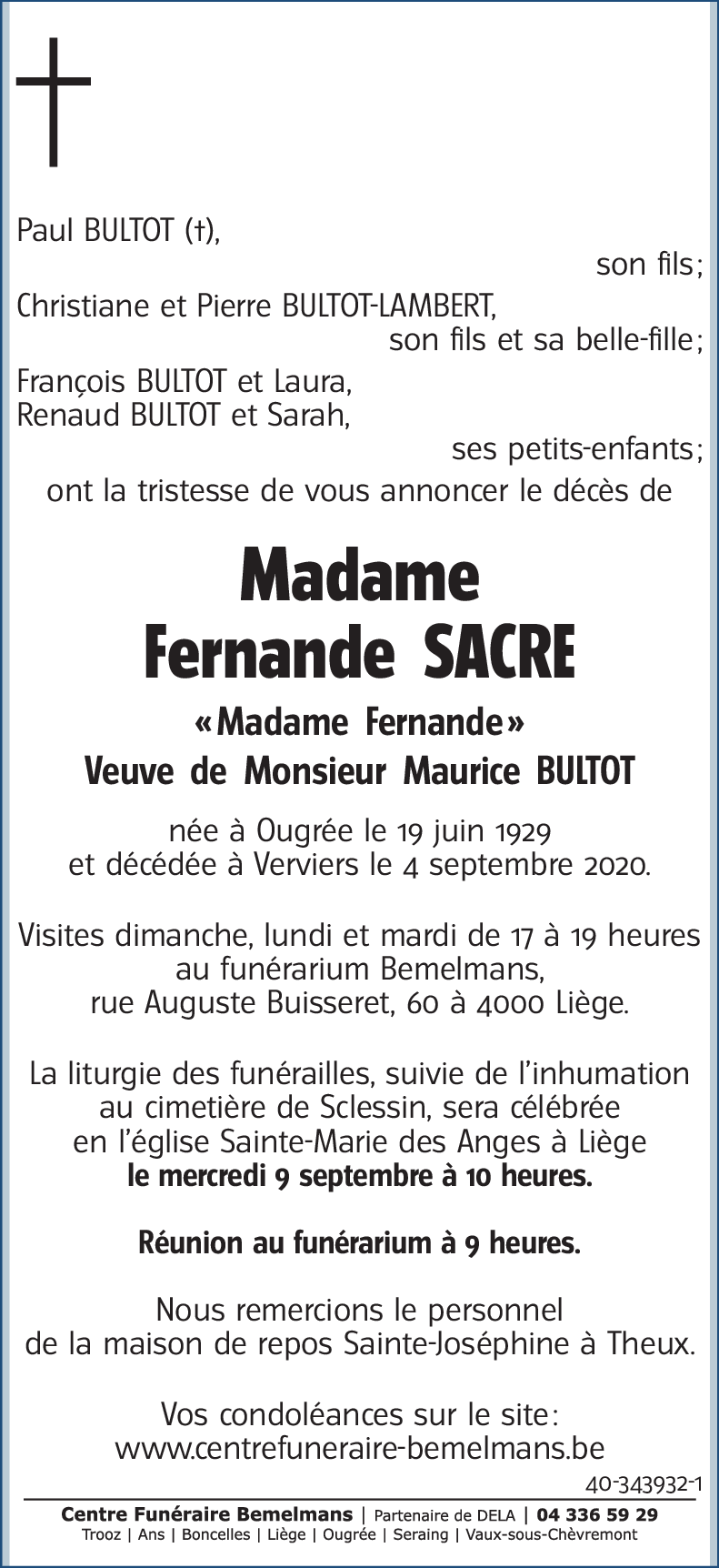 Fernande SACRE