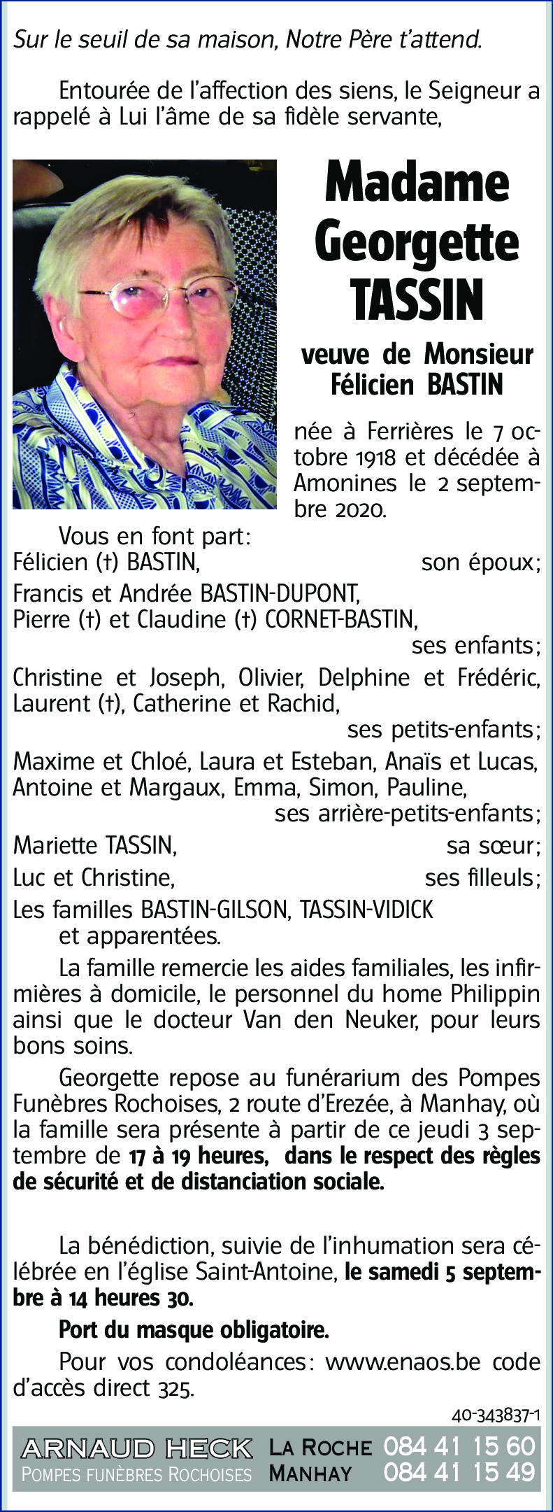 Georgette TASSIN