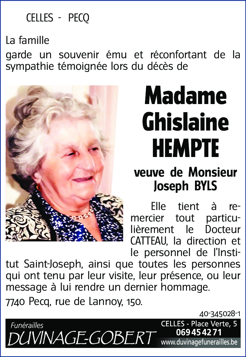 Ghislaine HEMPTE