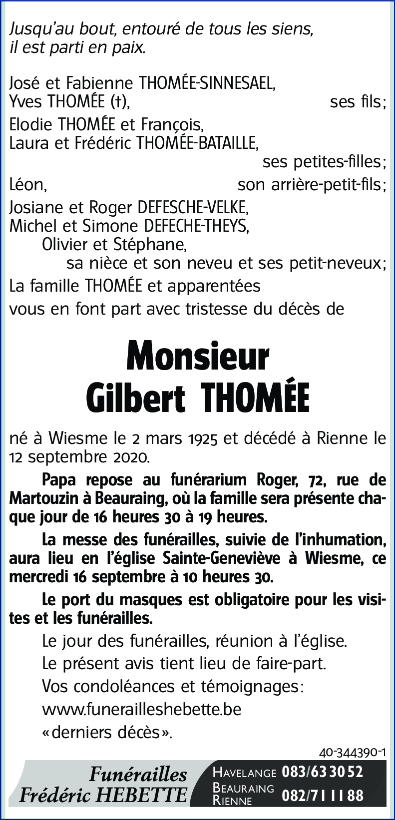 Gilbert Thomée