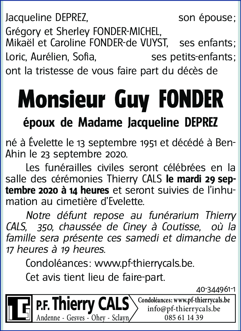 Guy FONDER