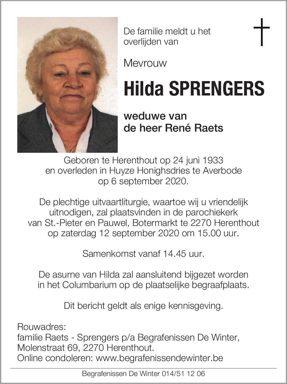 Hilda Sprengers