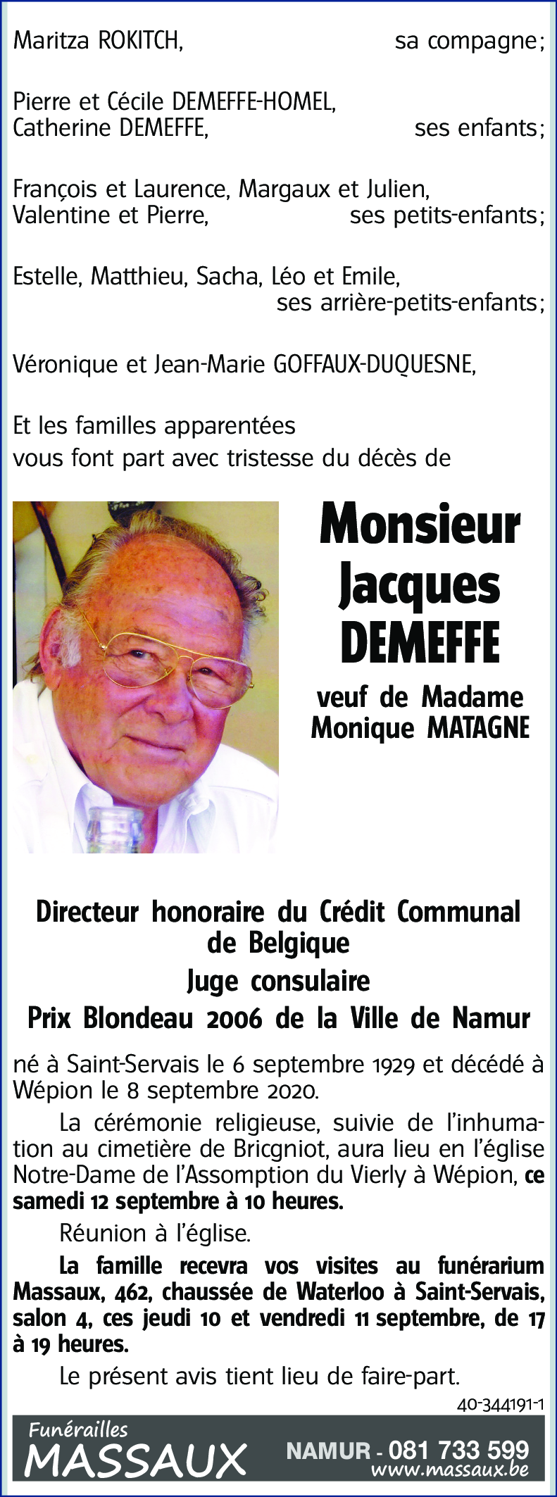 Jacques DEMEFFE