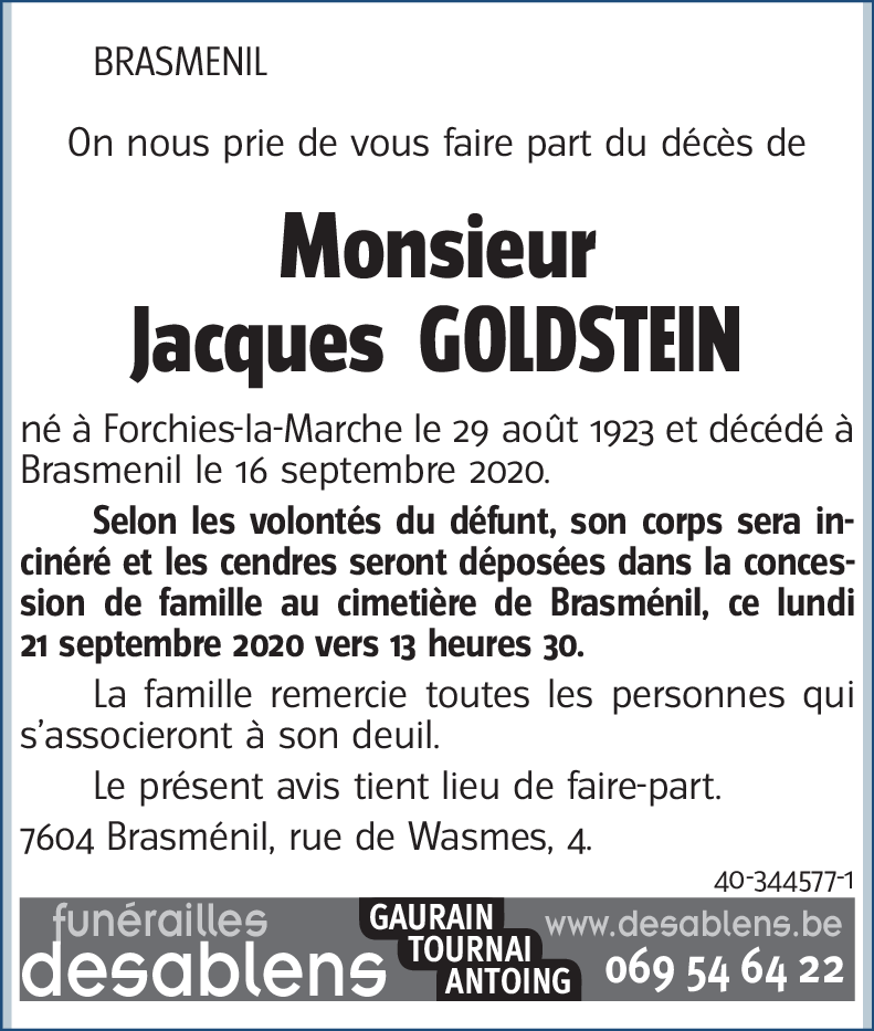 Jacques GOLDSTEIN