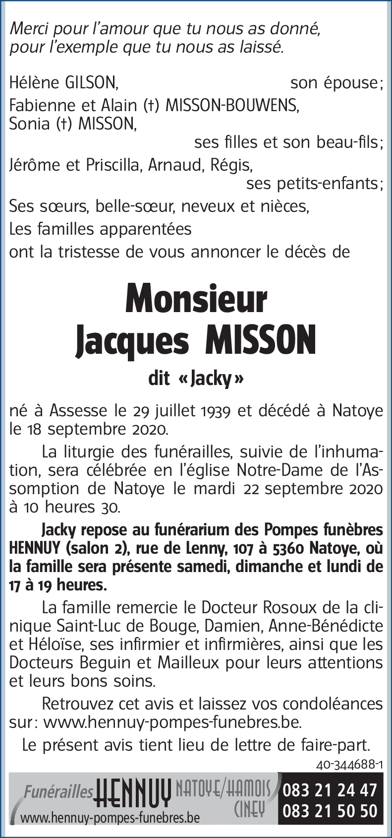 Jacques MISSON