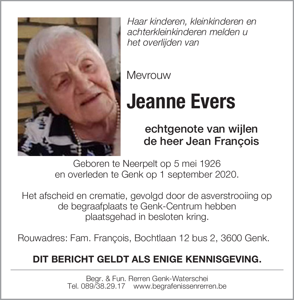 Jeanne EVERS