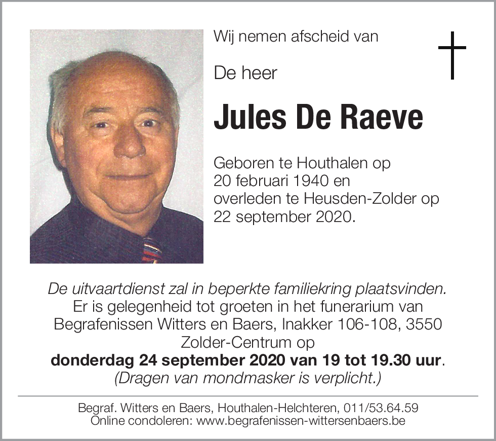 Jules De Raeve