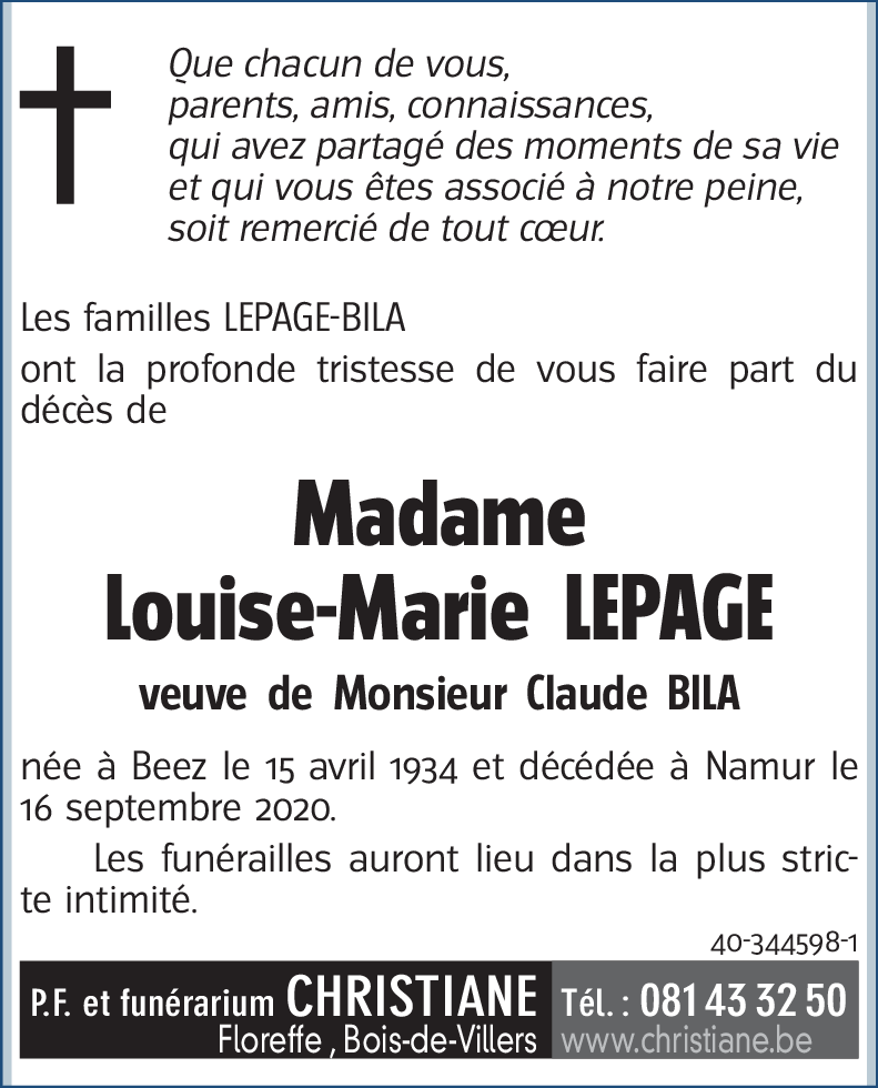 Louise-Marie LEPAGE