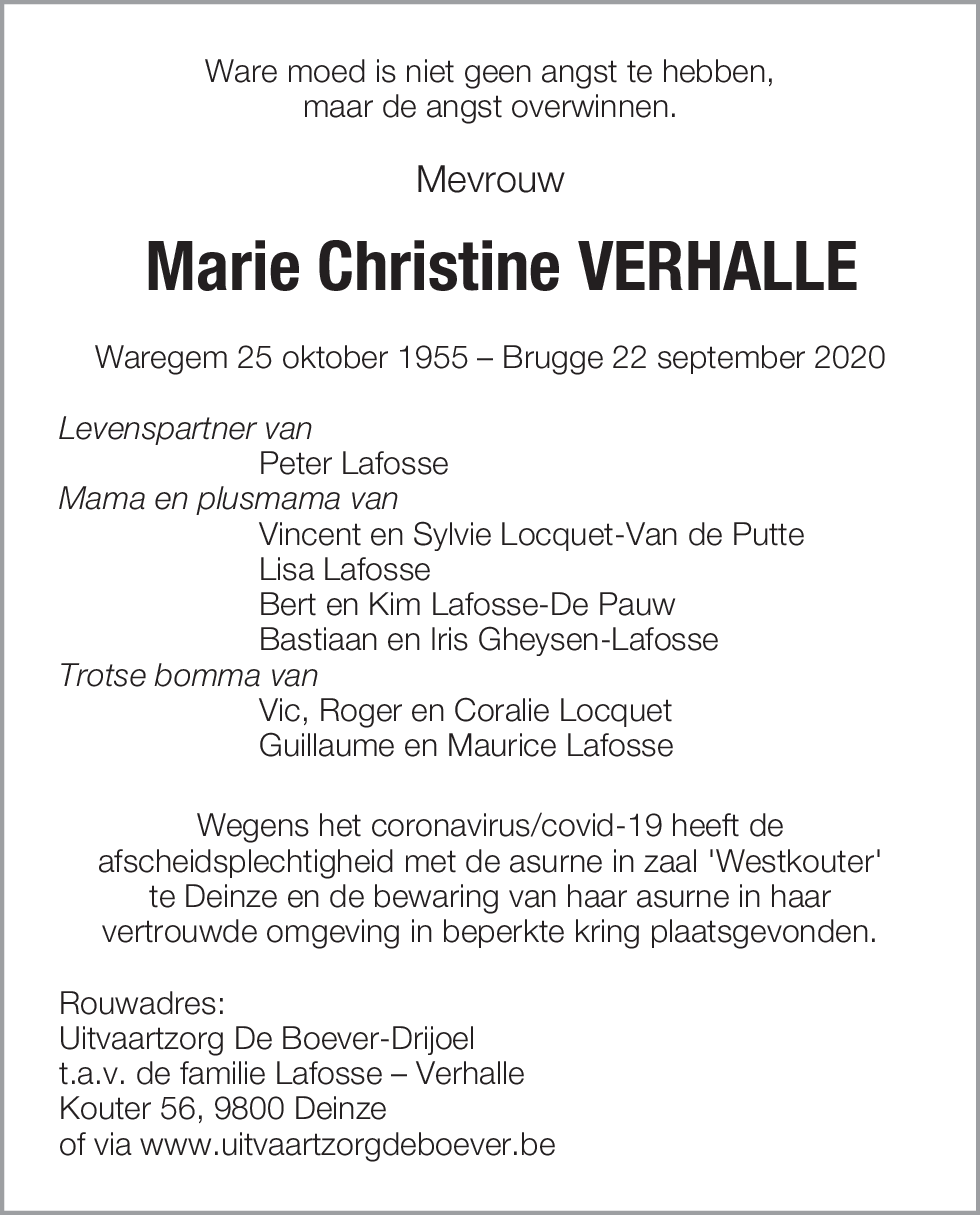 Marie Christine Verhalle