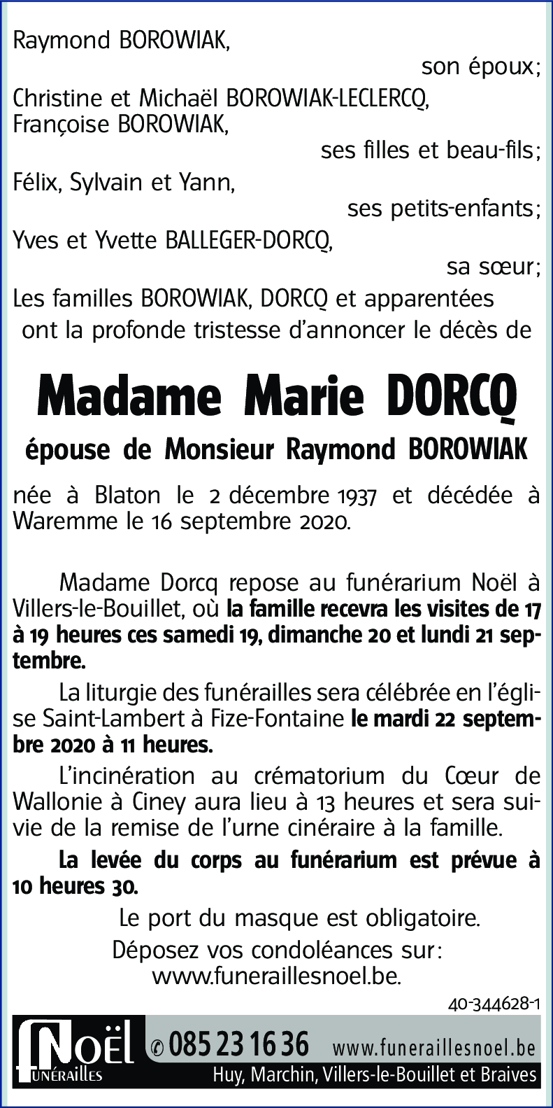 Marie DORCQ