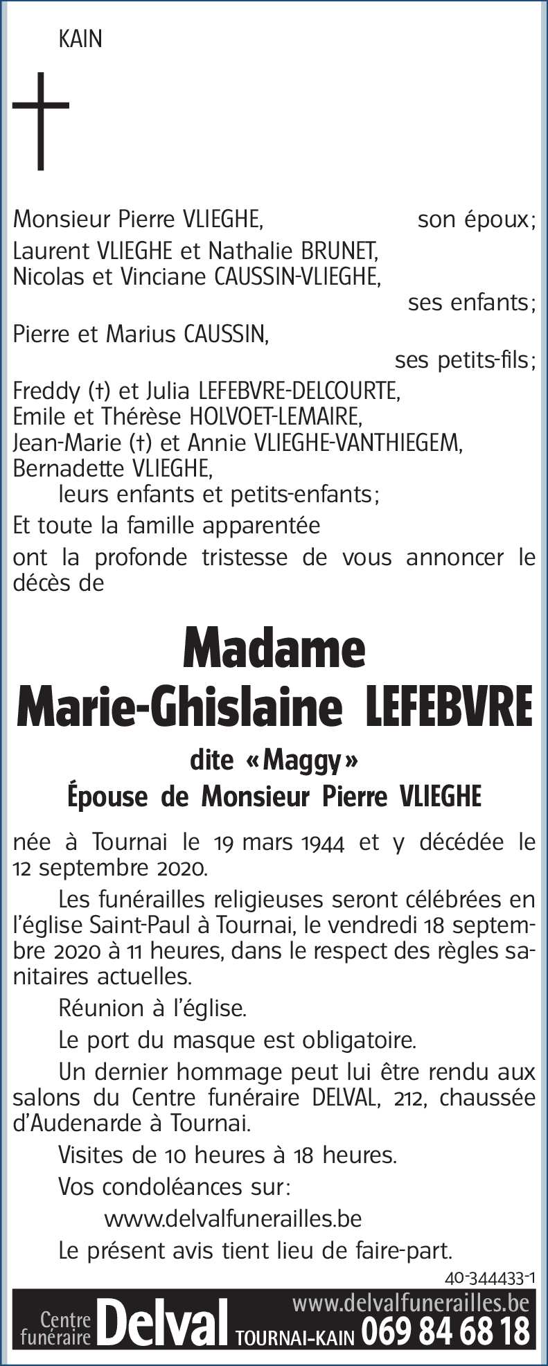 Marie-Ghislaine LEFEBVRE