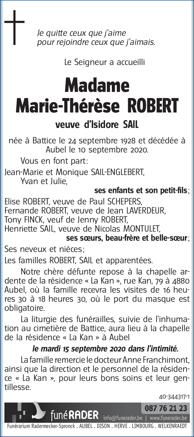 Marie-Thérèse ROBERT