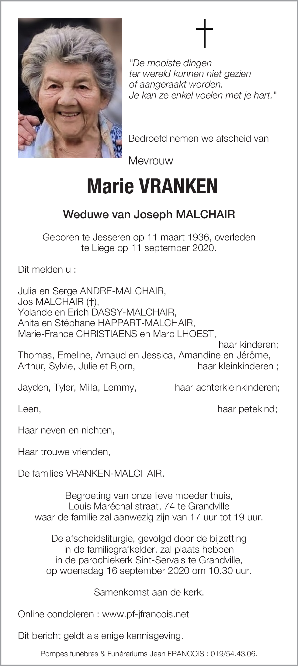 Marie VRANKEN