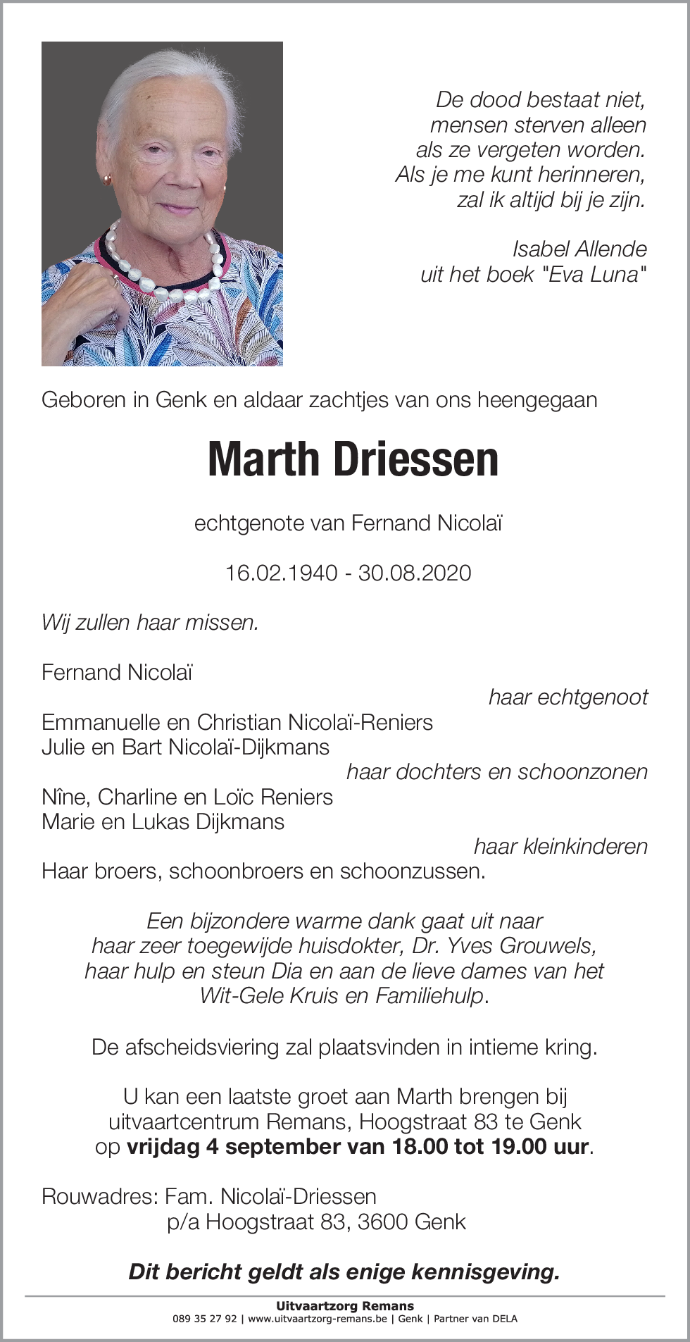 Marth Driessen