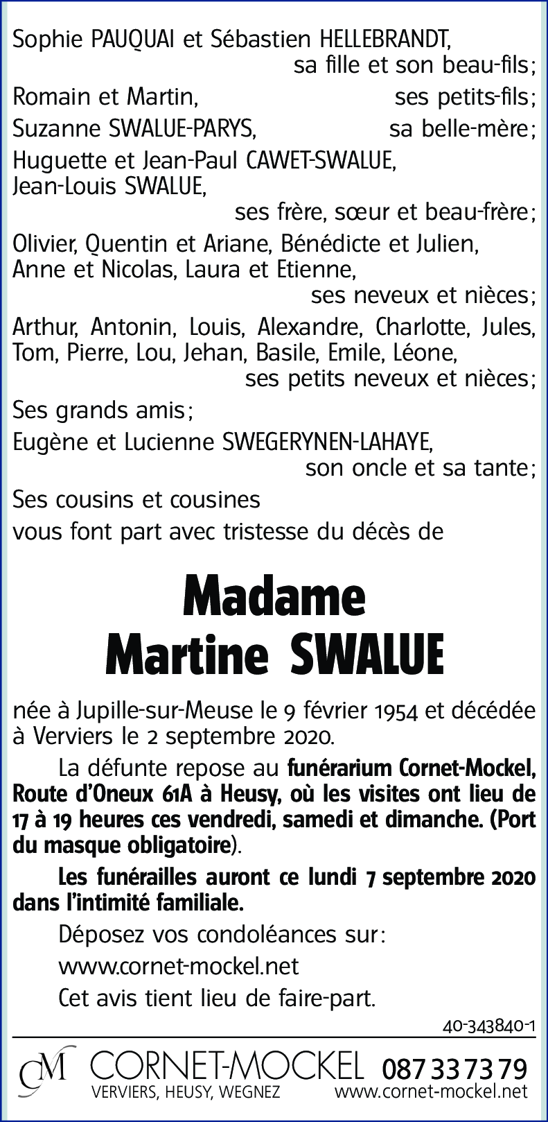 Martine SWALUE