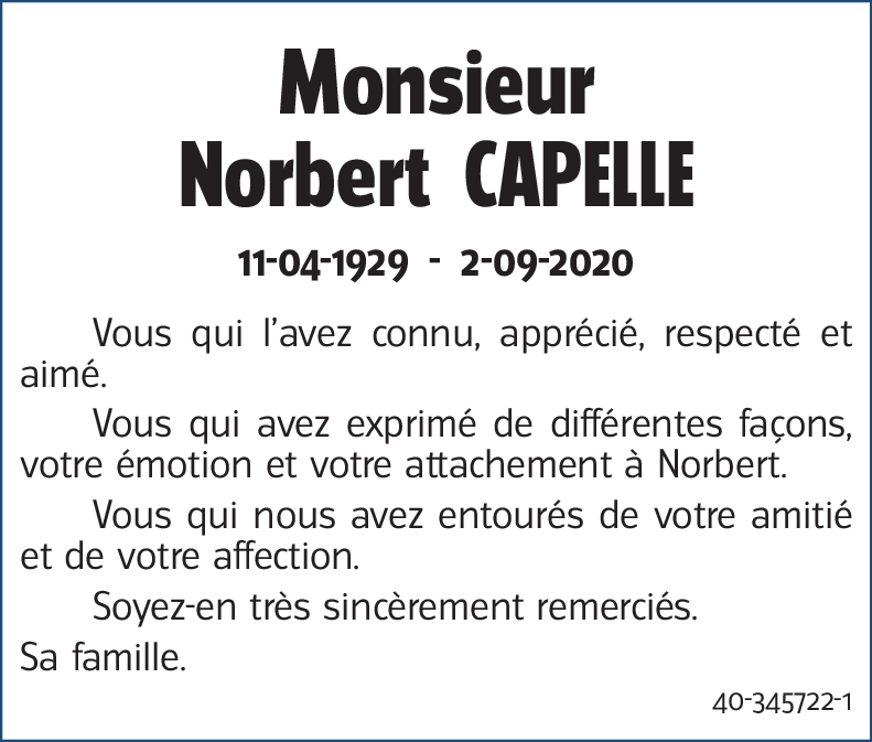 Norbert CAPELLE