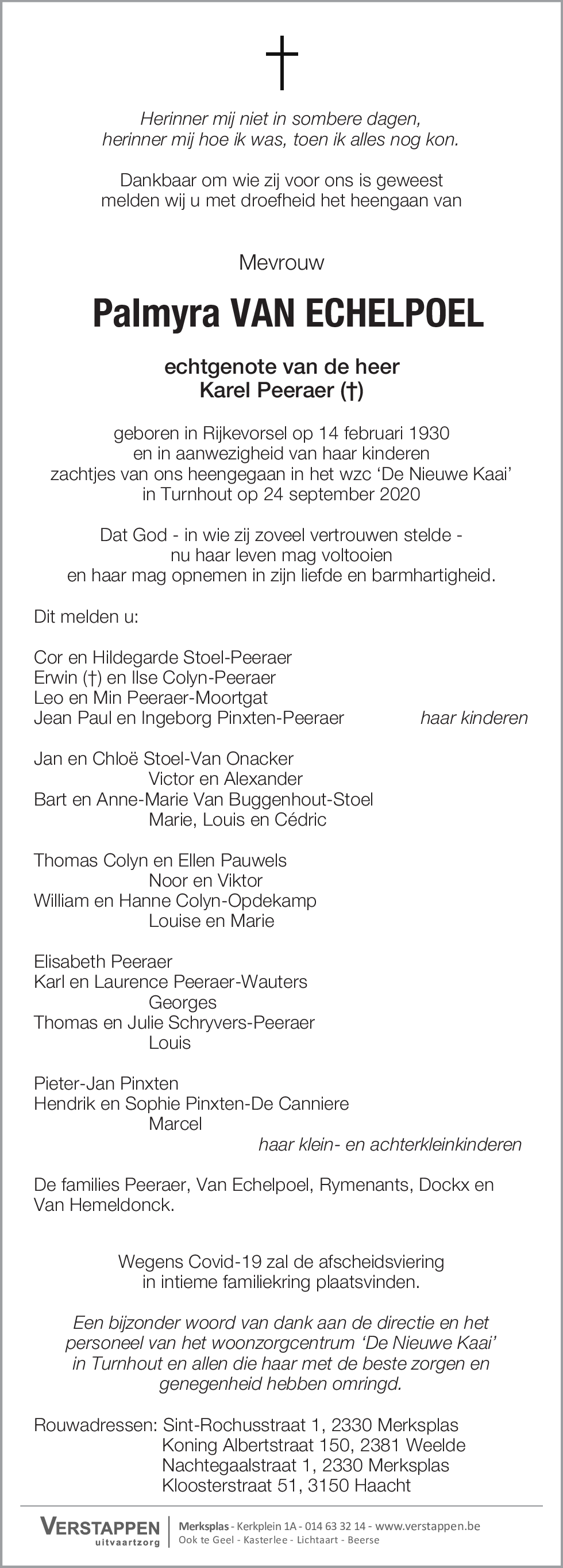 Palmyra Van Echelpoel