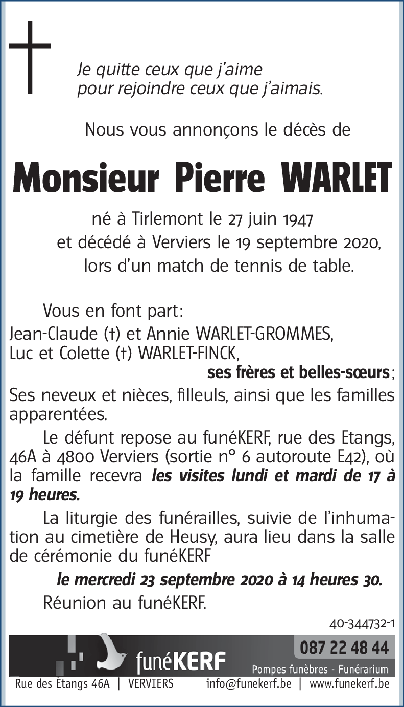 Pierre WARLET