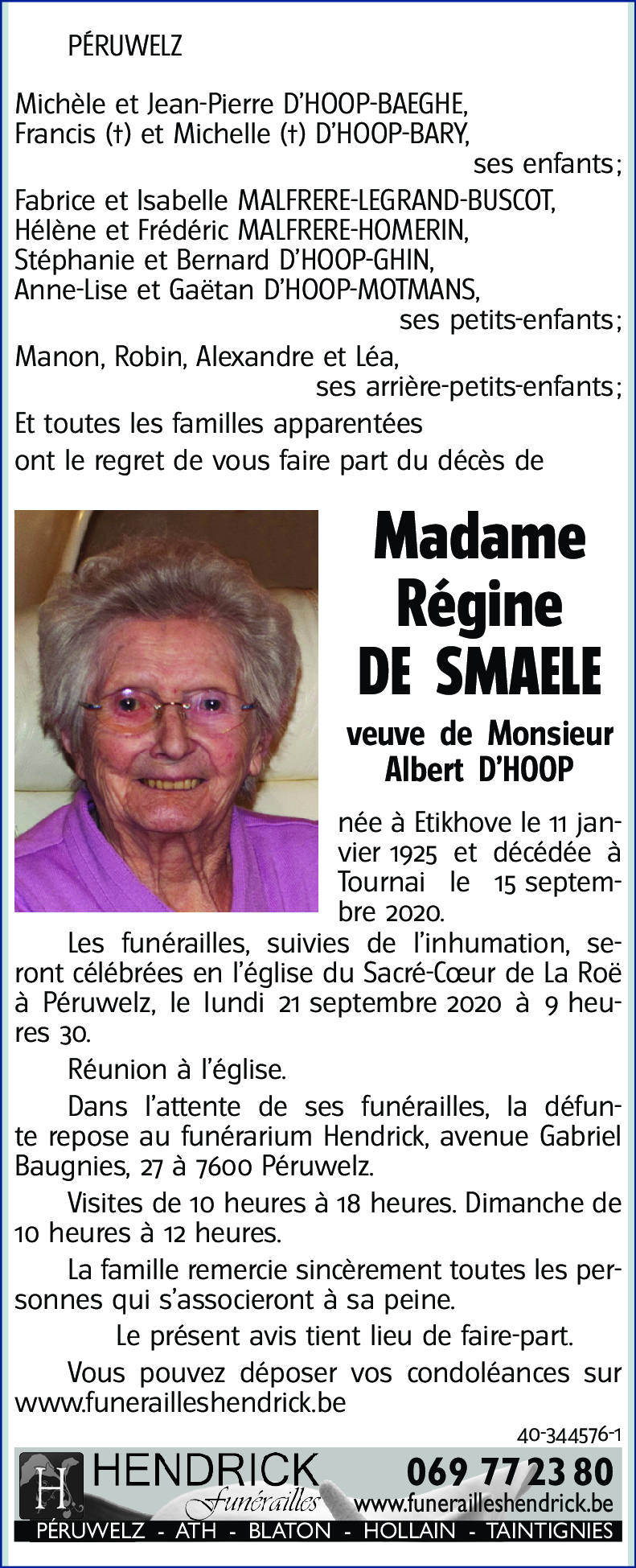Régine DE SMAELE