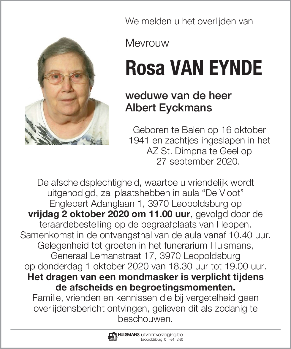 Rosa Van Eynde