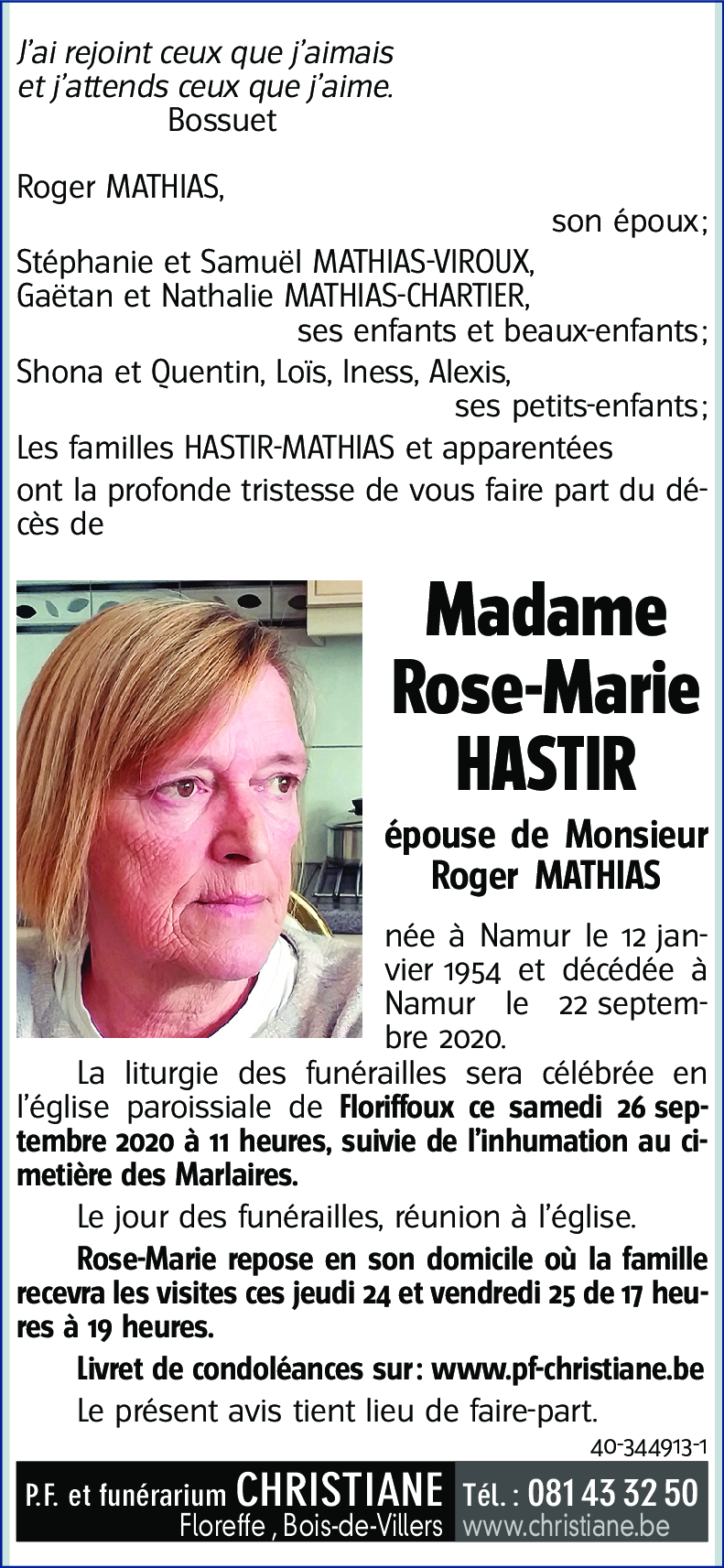 Rose-Marie HASTIR