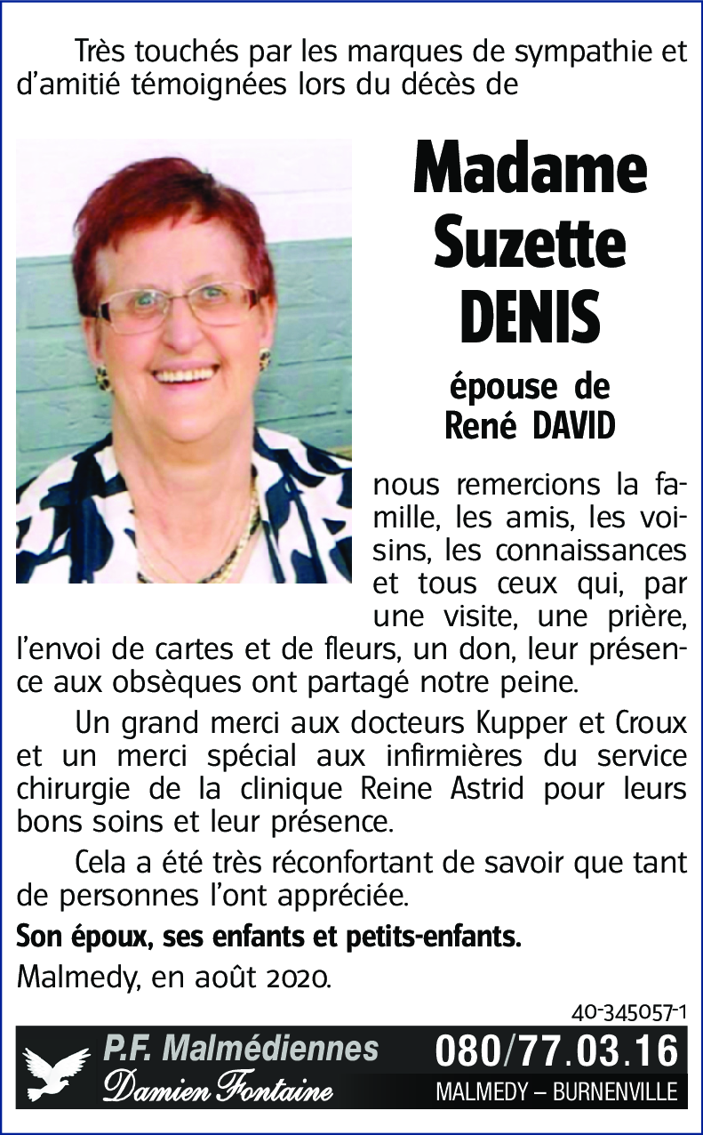 Suzette DENIS