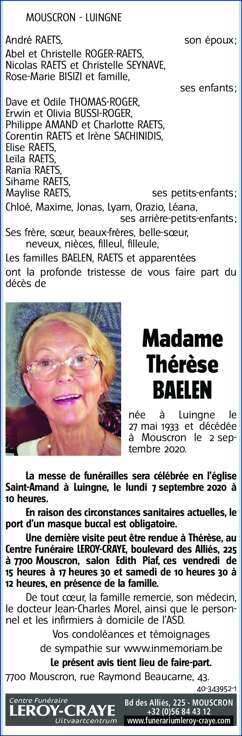 Thérèse BAELEN