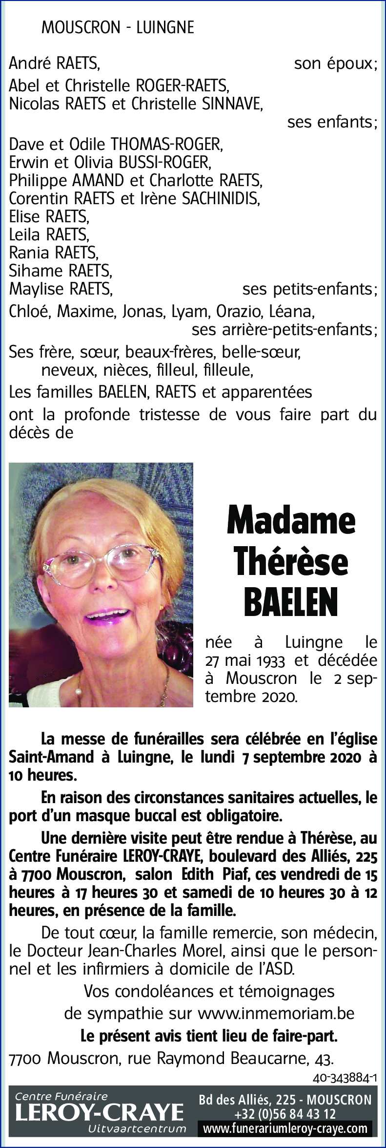 Thérèse BAELEN