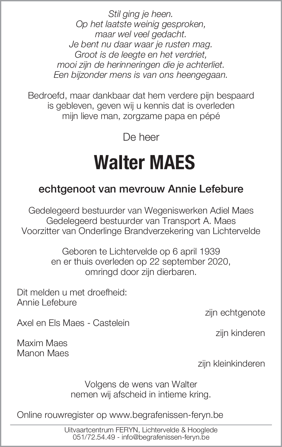 Walter Maes