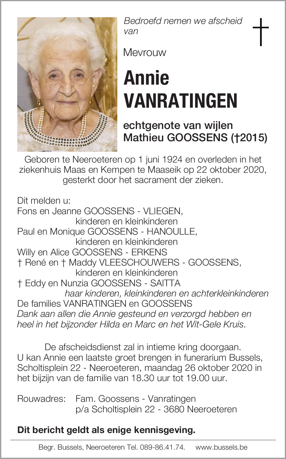 Annie VANRATINGEN