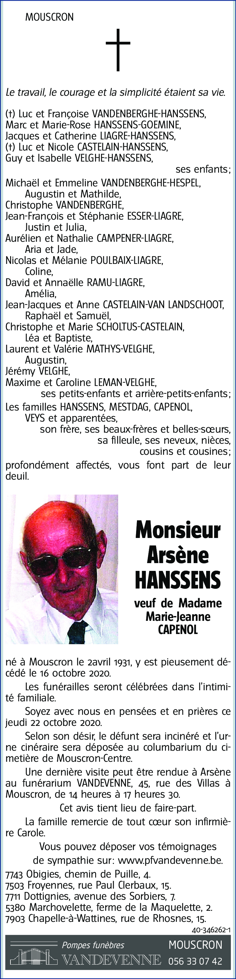 Arsène HANSSENS