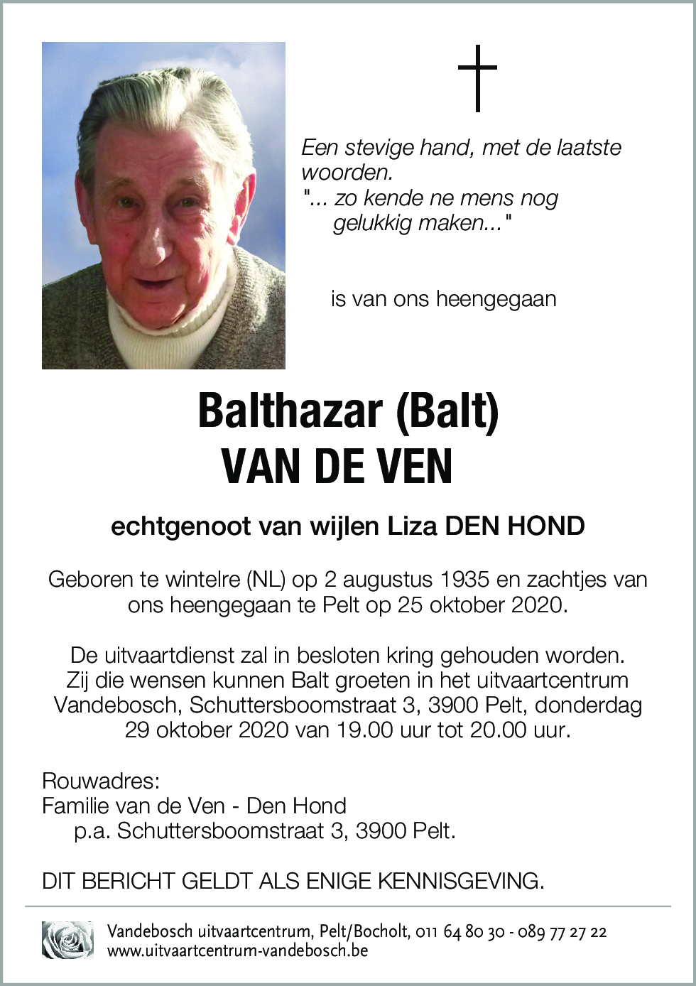 Balthazar van de Ven