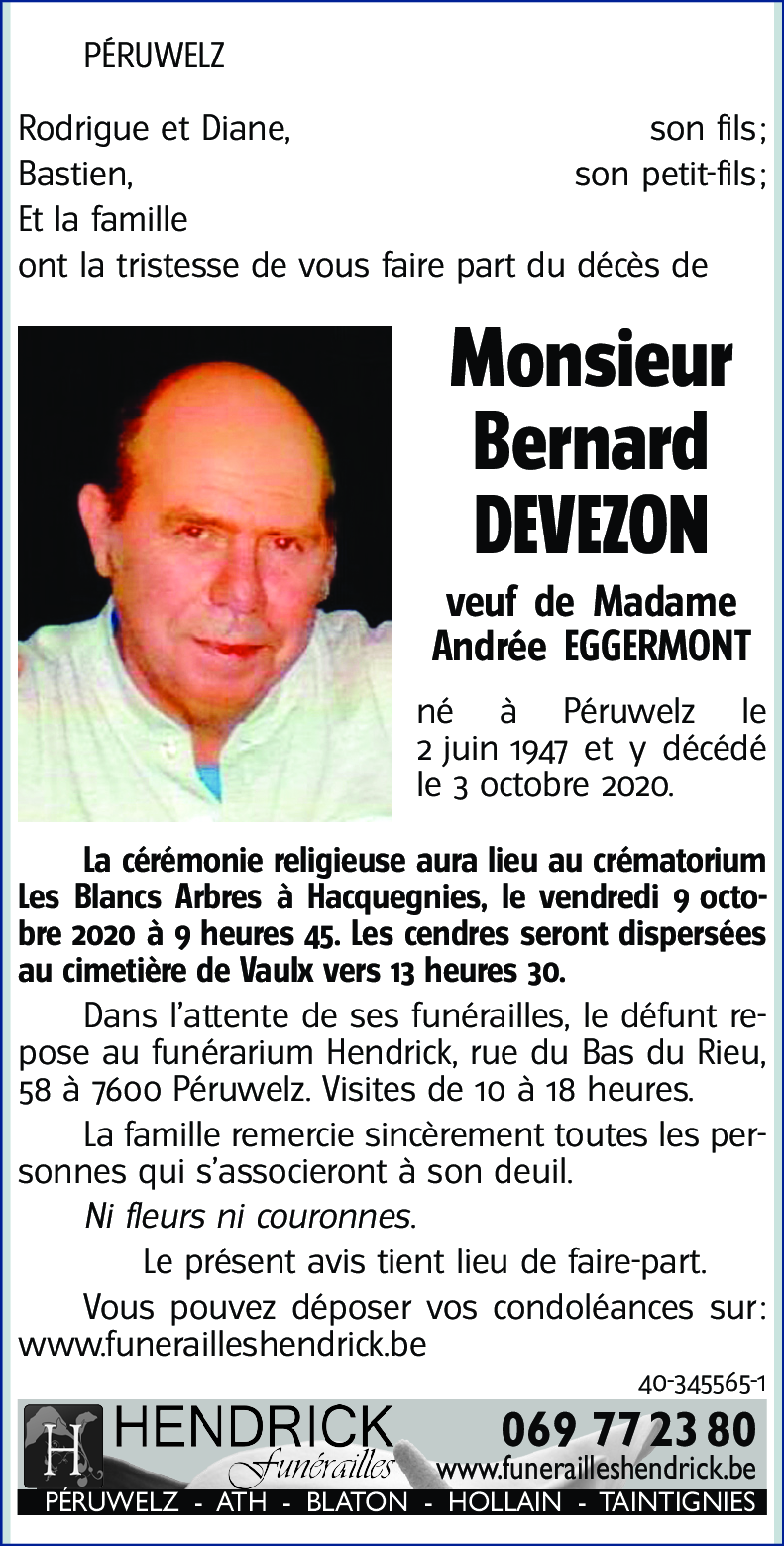 Bernard DEVEZON