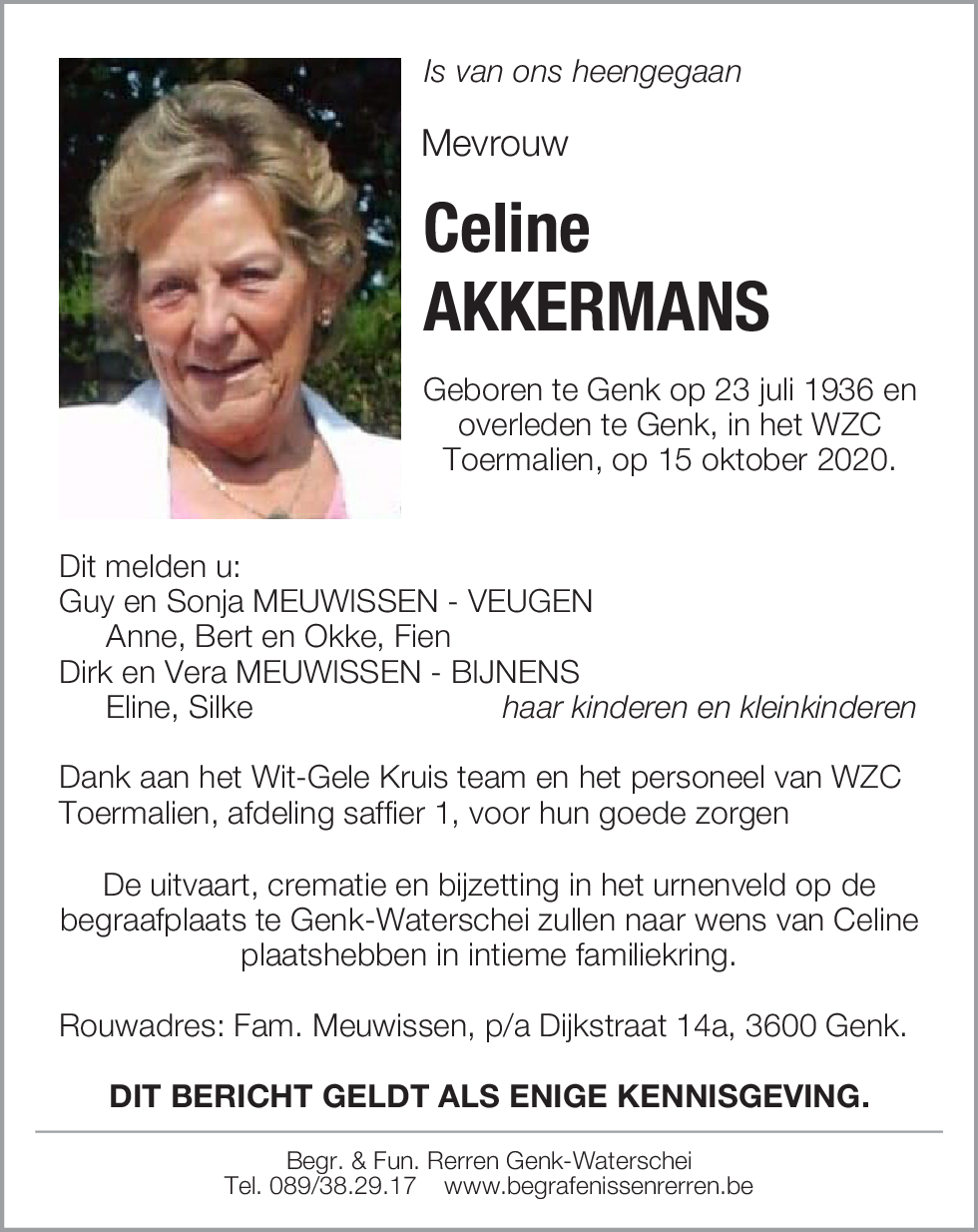 Celine AKKERMANS