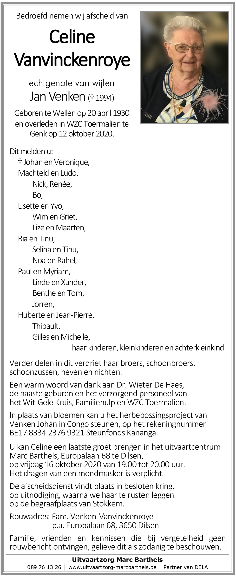 Celine Vanvinckenroye