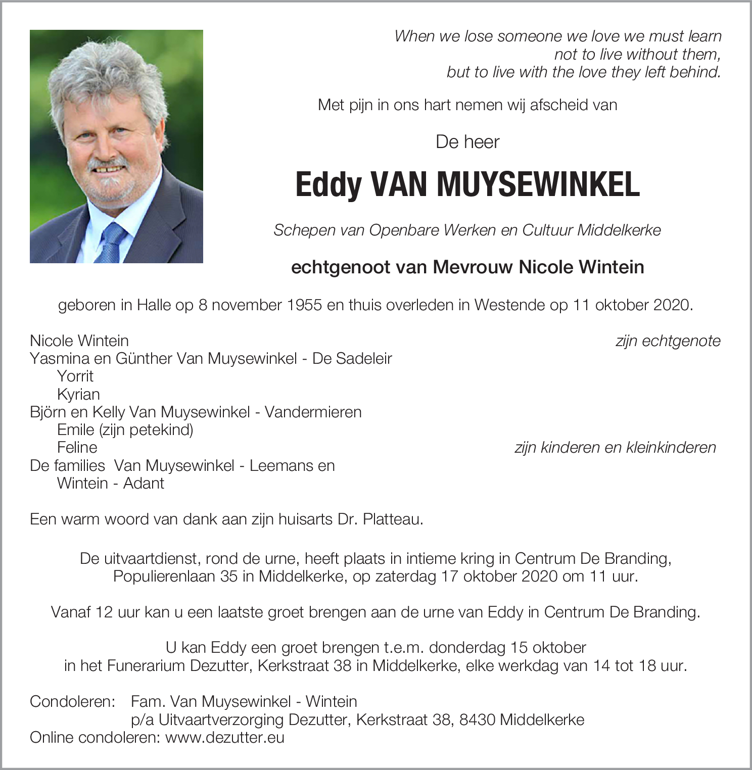 Eddy Van Muysewinkel