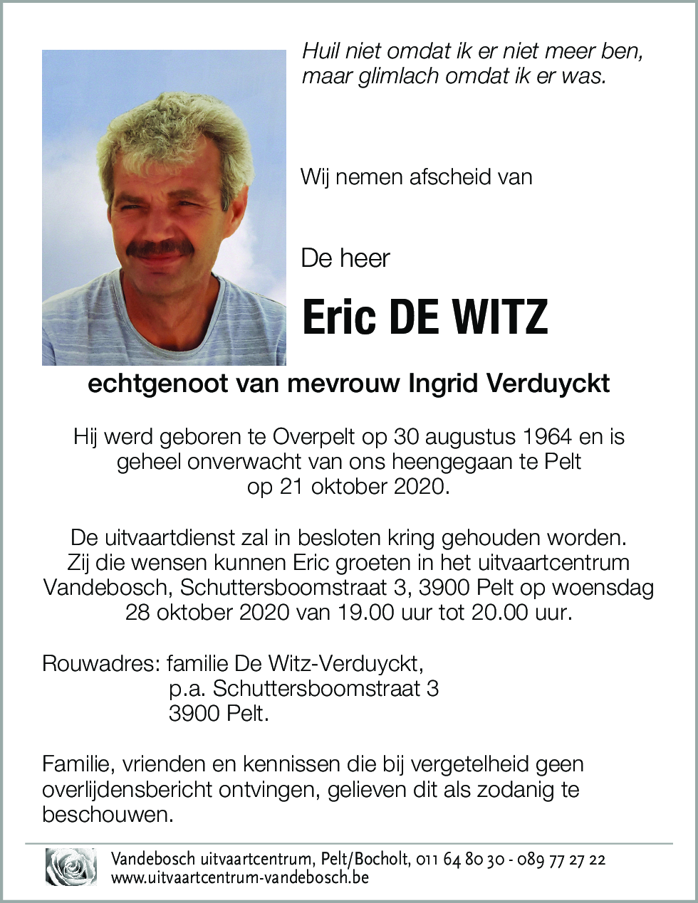 Eric De Witz