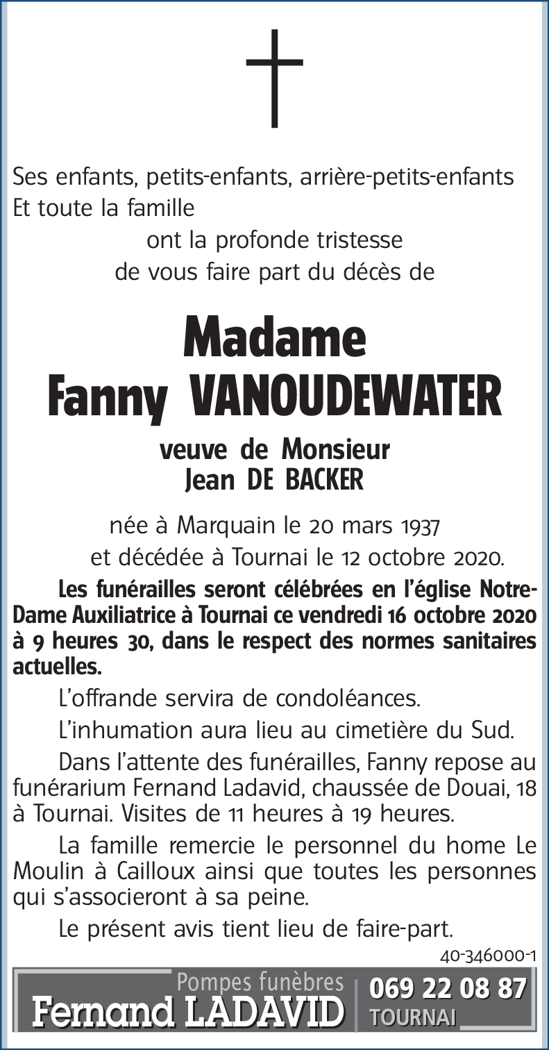 Fanny VANOUDEWATER