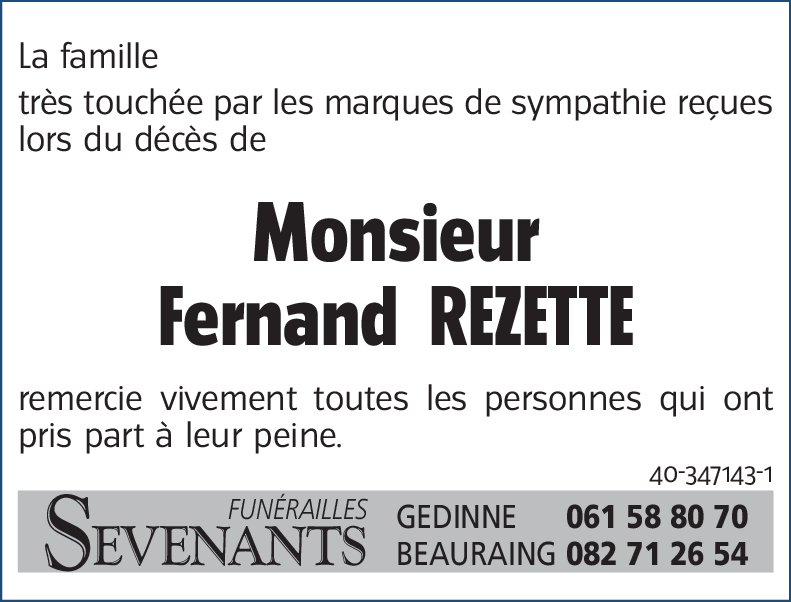Fernand REZETTE